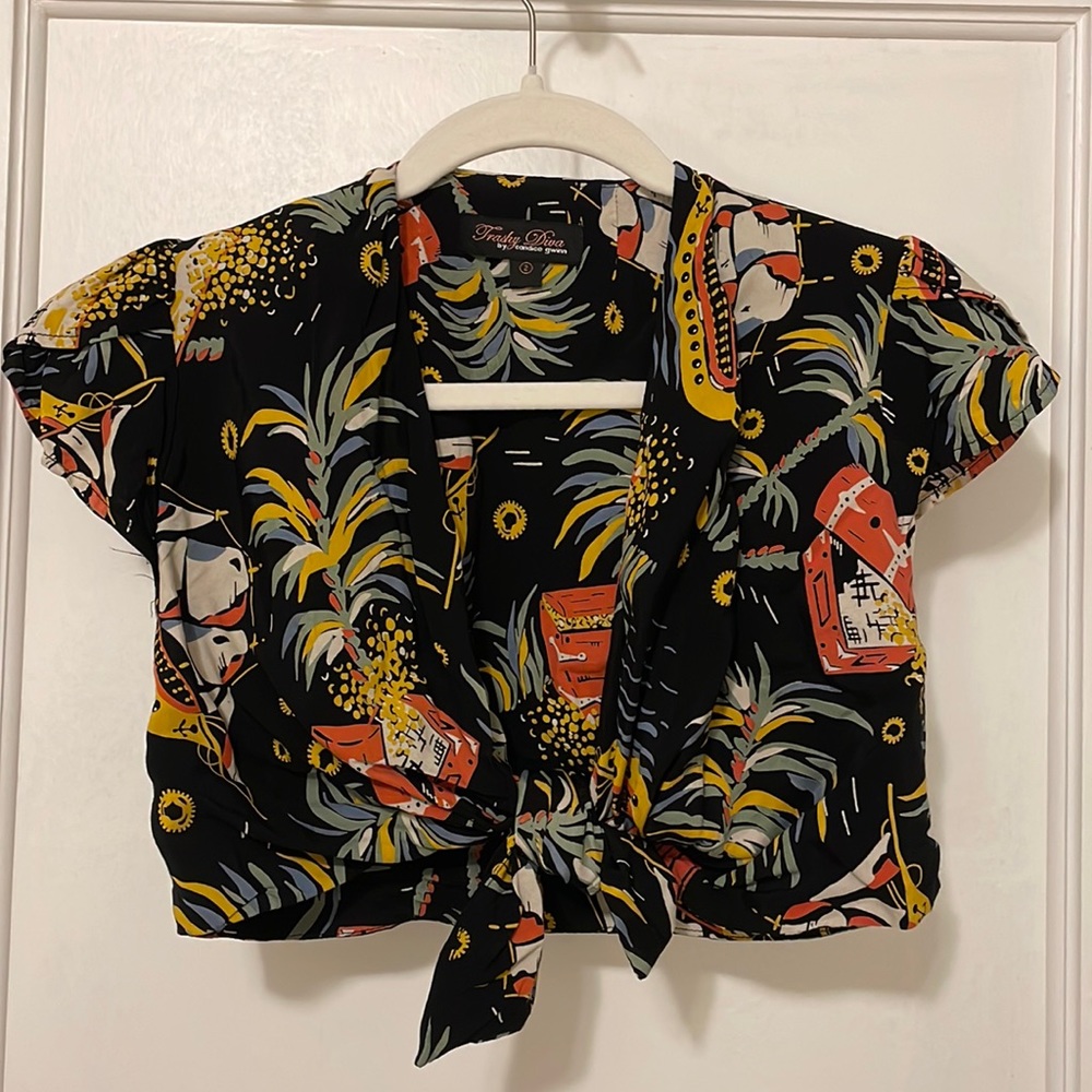 Trashy Diva Pirate Treasure Tie Top, Size 2